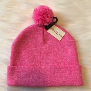New FOREVER 21 Bubblegum Pink Beanie Hat